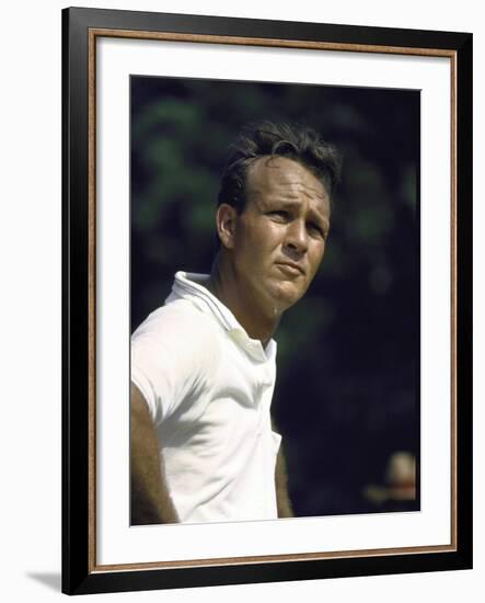 Golf Pro Arnold Palmer Squinting Against Sunlight During Match-John Dominis-Framed Premium Photographic Print