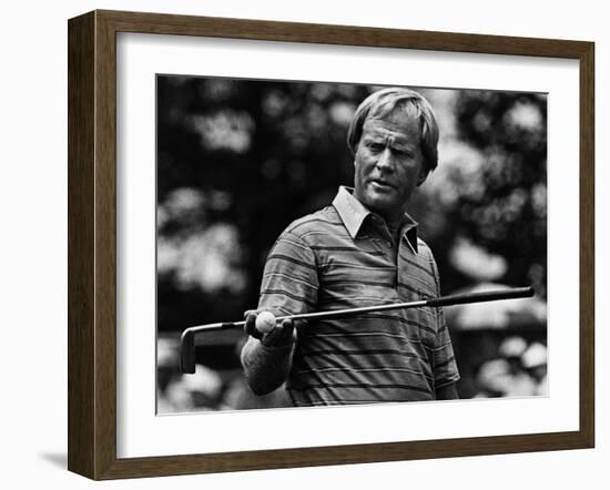 Golf Pro Jack Nicklaus, August, 1984-null-Framed Photo