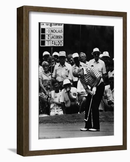 Golf Pro Jack Nicklaus, August, 1984-null-Framed Photo