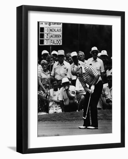 Golf Pro Jack Nicklaus, August, 1984-null-Framed Photo