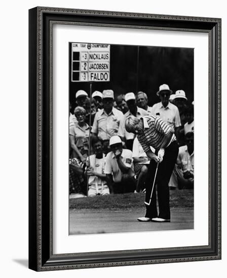 Golf Pro Jack Nicklaus, August, 1984-null-Framed Photo