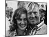 Golf Pro Jack Nicklaus, with Wife Barbara, at the Augusta National Golf Club, Georgia, April 1972-null-Mounted Photo