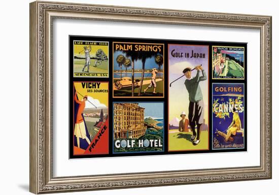 Golf Resorts-null-Framed Giclee Print