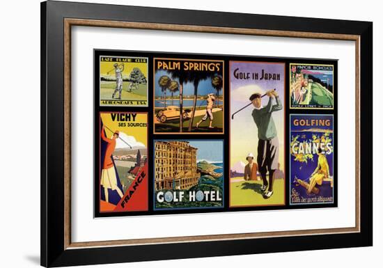 Golf Resorts-null-Framed Giclee Print