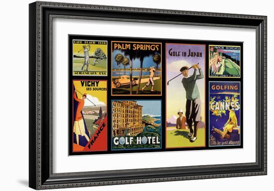 Golf Resorts-null-Framed Giclee Print