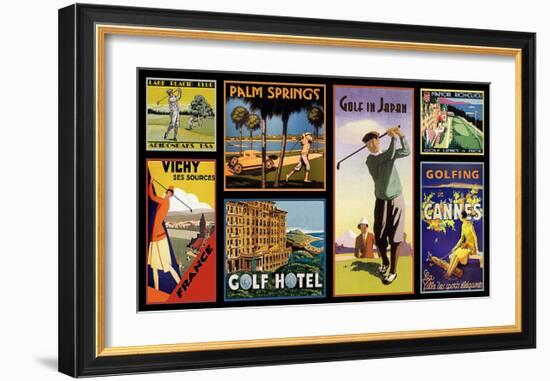 Golf Resorts-null-Framed Giclee Print