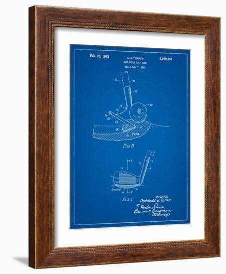 Golf Sand Wedge Patent-Cole Borders-Framed Art Print