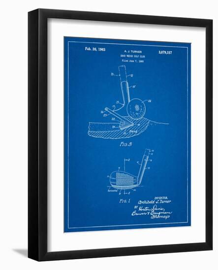 Golf Sand Wedge Patent-Cole Borders-Framed Art Print