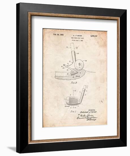 Golf Sand Wedge Patent-Cole Borders-Framed Art Print