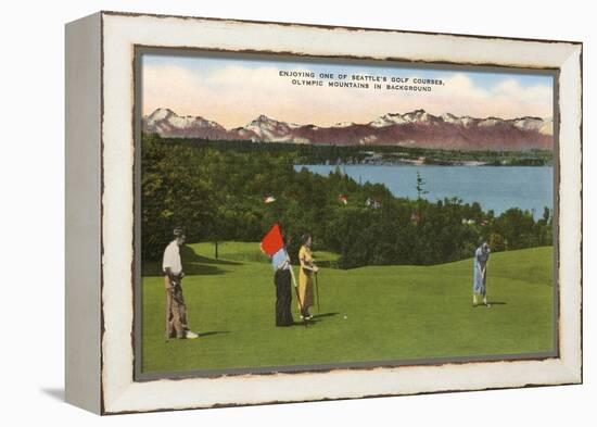 Golf, Seattle, Washington-null-Framed Stretched Canvas