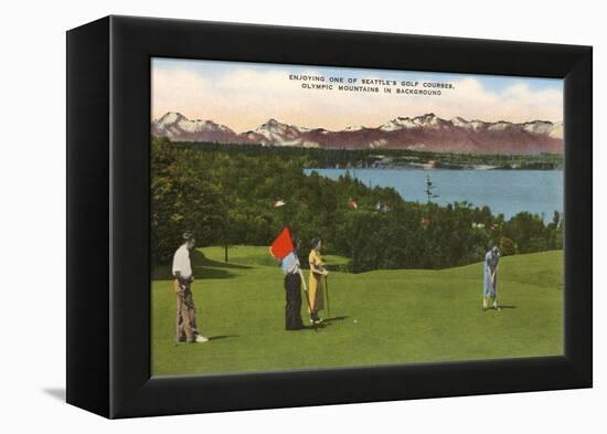 Golf, Seattle, Washington-null-Framed Stretched Canvas