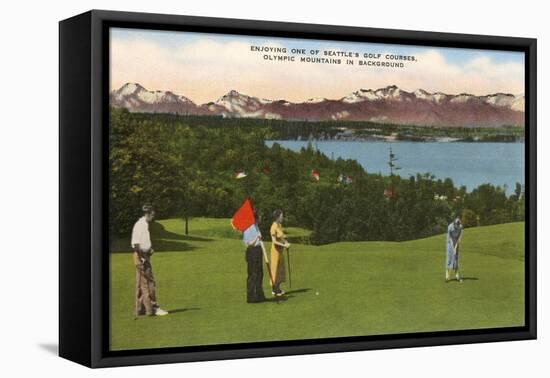 Golf, Seattle, Washington-null-Framed Stretched Canvas