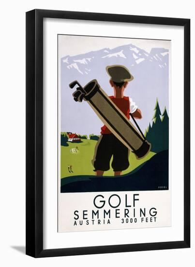 Golf Semmering-null-Framed Giclee Print