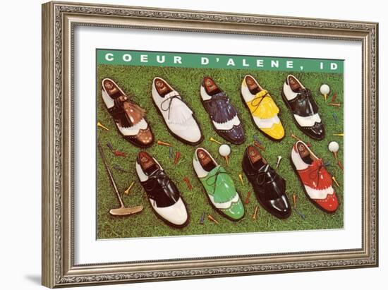 Golf Shoes, Coeur d'Alene, Idaho-null-Framed Art Print