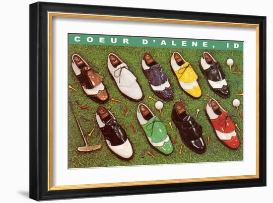 Golf Shoes, Coeur d'Alene, Idaho-null-Framed Art Print