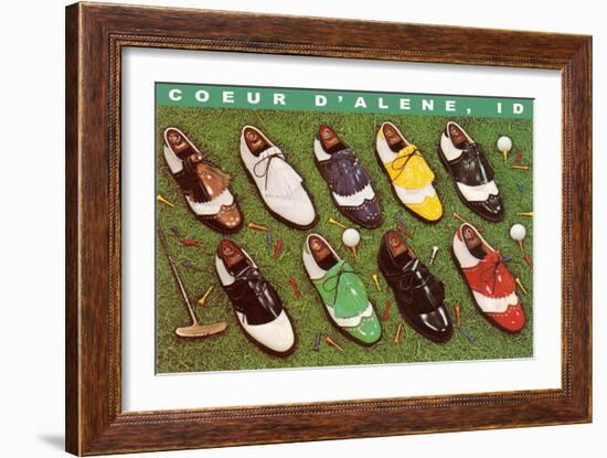 Golf Shoes, Coeur d'Alene, Idaho-null-Framed Premium Giclee Print