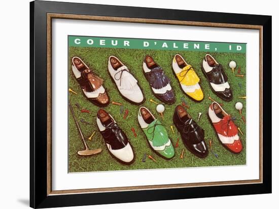 Golf Shoes, Coeur d'Alene, Idaho-null-Framed Premium Giclee Print
