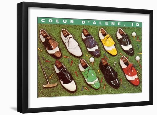 Golf Shoes, Coeur d'Alene, Idaho-null-Framed Premium Giclee Print