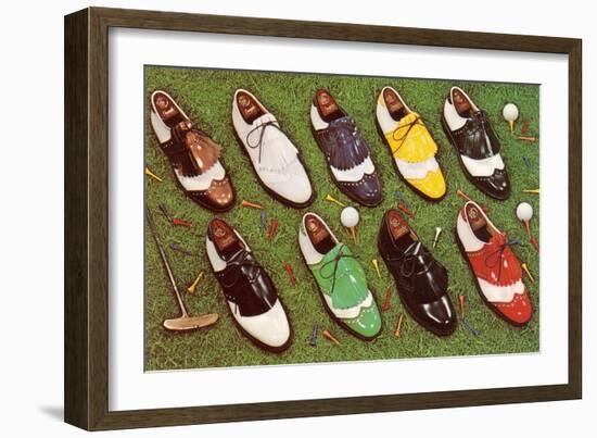 Golf Shoes-null-Framed Art Print