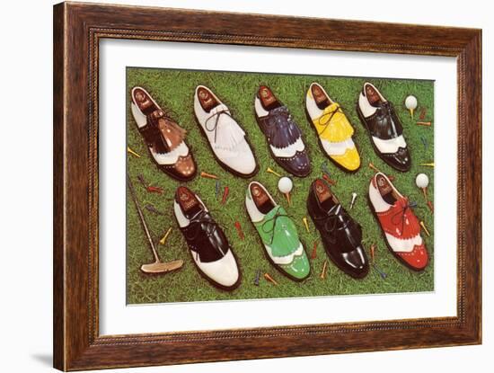 Golf Shoes-null-Framed Art Print