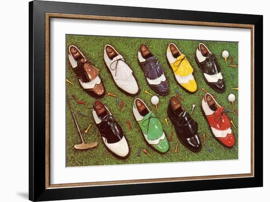 Golf Shoes-null-Framed Art Print