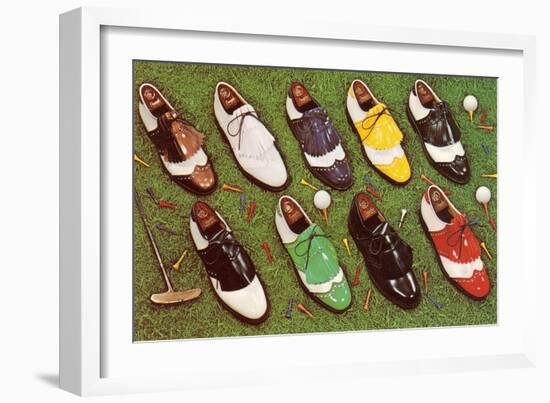 Golf Shoes-null-Framed Art Print
