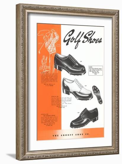 Golf Shoes-null-Framed Art Print