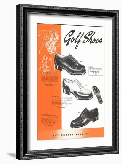 Golf Shoes-null-Framed Art Print