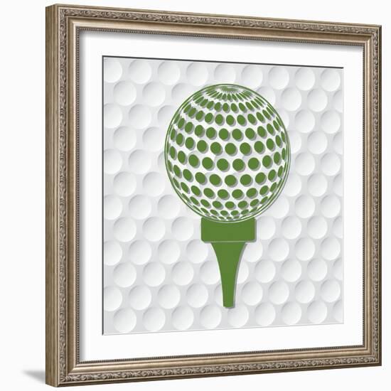 Golf Sport Design-Diana Johanna Velasquez-Framed Art Print