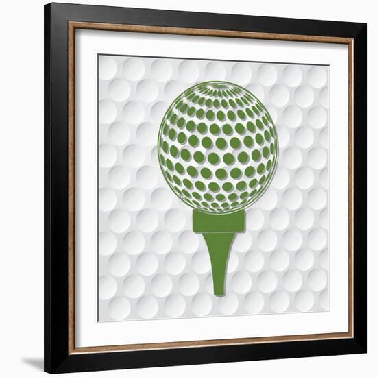 Golf Sport Design-Diana Johanna Velasquez-Framed Art Print