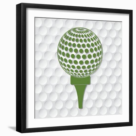 Golf Sport Design-Diana Johanna Velasquez-Framed Art Print