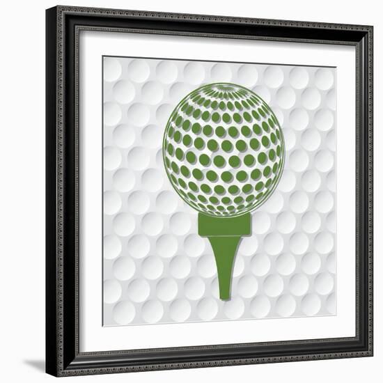 Golf Sport Design-Diana Johanna Velasquez-Framed Art Print