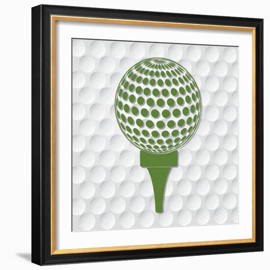 Golf Sport Design-Diana Johanna Velasquez-Framed Art Print