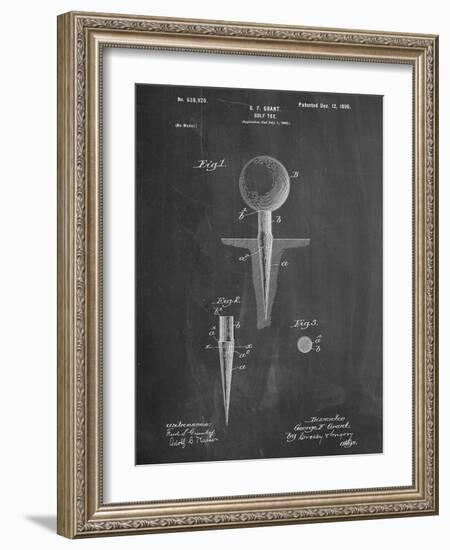 Golf Tee Patent-null-Framed Art Print