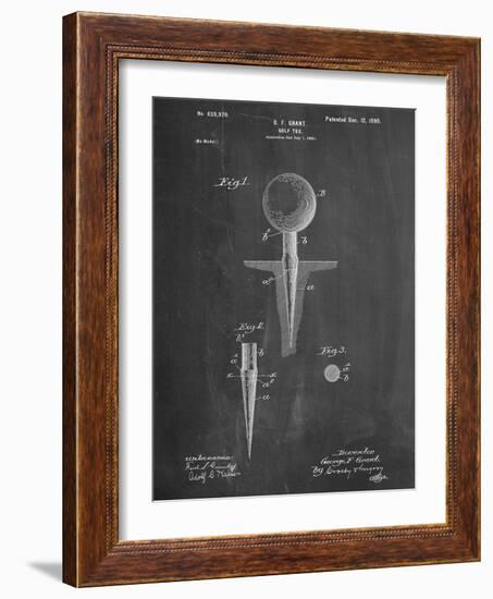 Golf Tee Patent-null-Framed Art Print