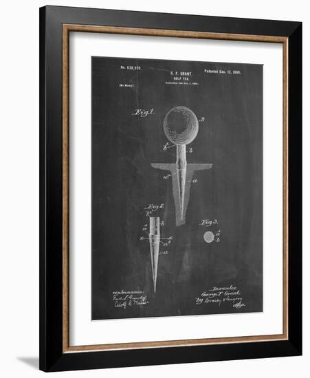 Golf Tee Patent-null-Framed Art Print