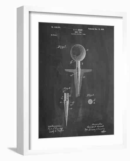 Golf Tee Patent-null-Framed Art Print