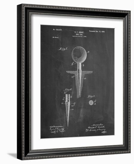 Golf Tee Patent-null-Framed Art Print