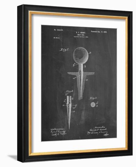 Golf Tee Patent-null-Framed Art Print