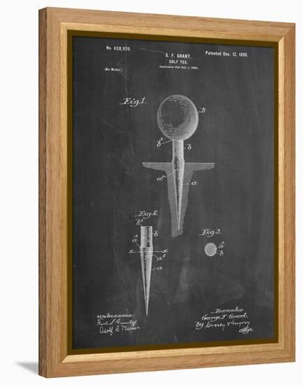 Golf Tee Patent-null-Framed Stretched Canvas