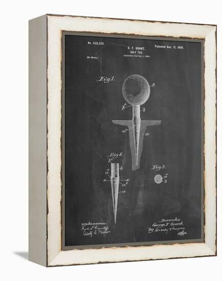 Golf Tee Patent-null-Framed Stretched Canvas