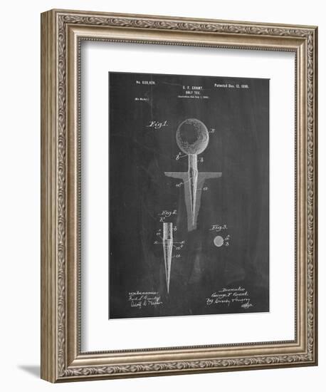 Golf Tee Patent-null-Framed Premium Giclee Print