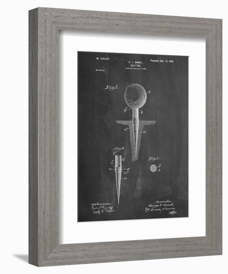 Golf Tee Patent-null-Framed Premium Giclee Print