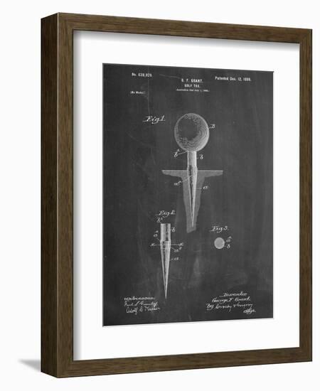 Golf Tee Patent-null-Framed Premium Giclee Print