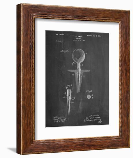 Golf Tee Patent-null-Framed Premium Giclee Print