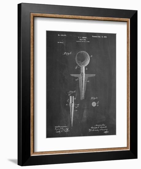 Golf Tee Patent-null-Framed Premium Giclee Print