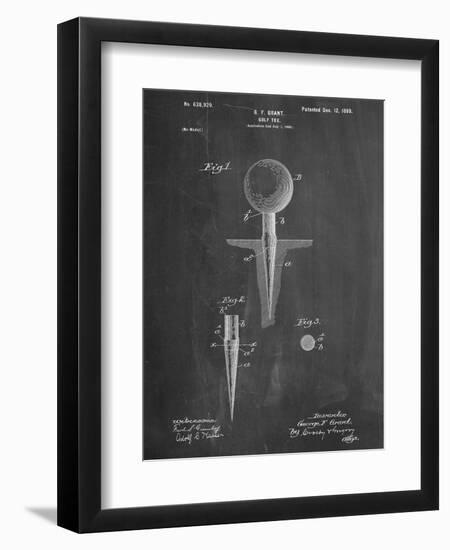 Golf Tee Patent-null-Framed Premium Giclee Print