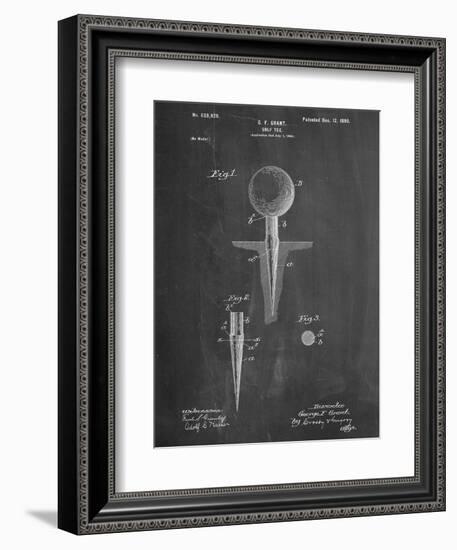 Golf Tee Patent-null-Framed Premium Giclee Print