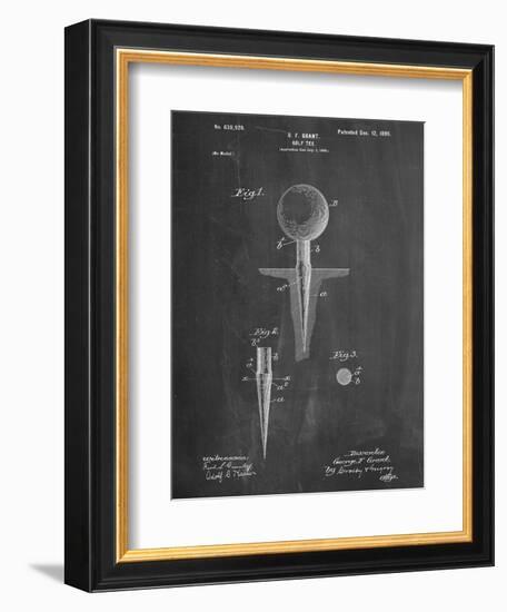 Golf Tee Patent-null-Framed Premium Giclee Print