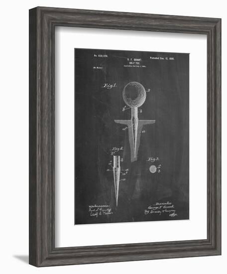 Golf Tee Patent-null-Framed Art Print